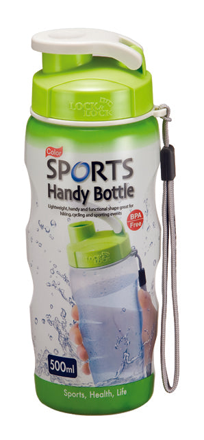 Lock & Lock Green Sports Handy Bottle with Carry Strap