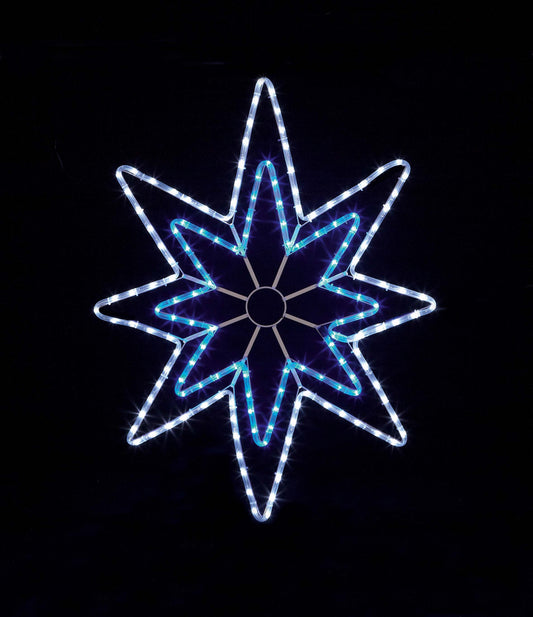 Premier Blue/White LED Star Rope Light