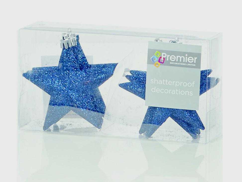 Premier 100mm Glitter Stars Pack 6