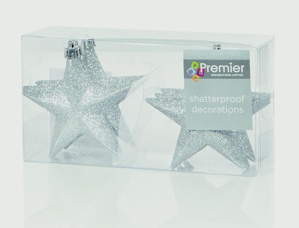 Premier 100mm Glitter Stars Pack 6