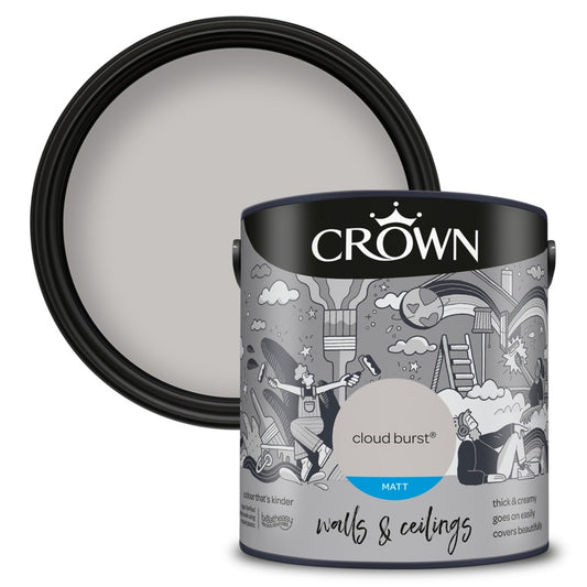 Crown Murs &amp; Plafonds Mat 2,5L Cloud Burst