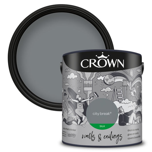 Crown Murs &amp; Plafonds Silk 2,5L City Break