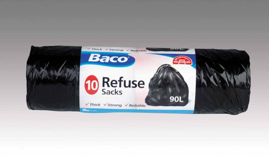 Baco Draw Tie Refuse Bags 10'S