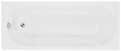Trojan Cascade 1600x700mm 2 Tap Hole Single End Bath White