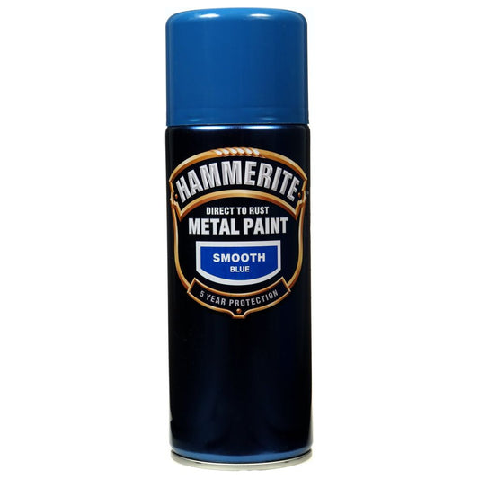 Hammerite Metal Paint 400ml Aerosol Smooth Blue