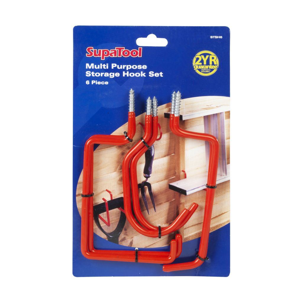 SupaTool Multi Purpose Storage Hook Set