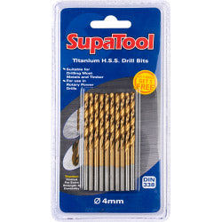 SupaTool Titanium Coated HSS Drill Bits