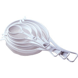 Chef Aid Strainer White Plastic Strainer, Nylon Mesh