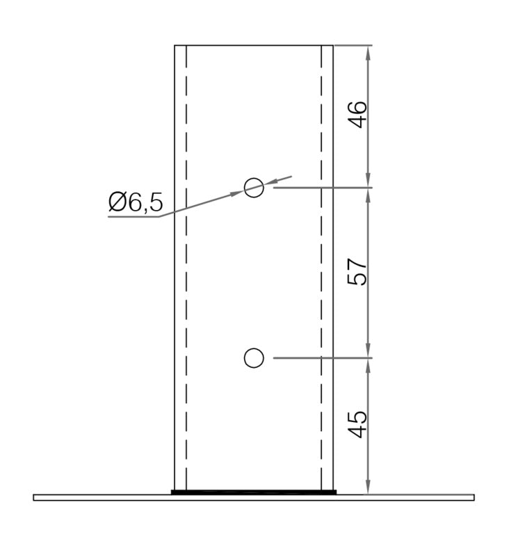 Picardy Bolt-Down Post Support