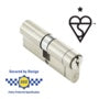 Smiths Locks BS 1* Star Euro Double Cylinder Nickel