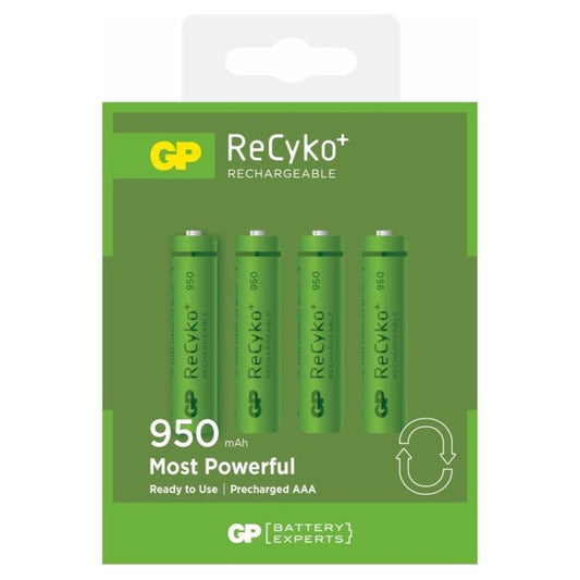 Pack de 4 piles rechargeables GP