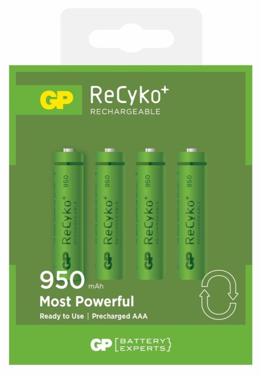 Pack de 4 piles rechargeables GP