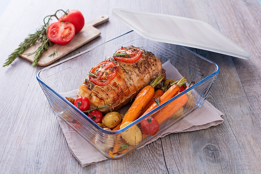 Pyrex Cook & Freeze Glass Dish with Lid 1.5L