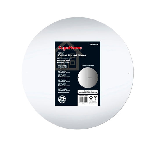 SupaHome Drilled Round Mirror