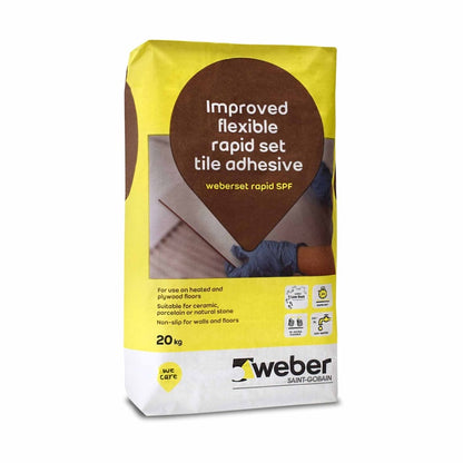 Weber Set Rapid SPF Flexible Tile Adhesive 20kg