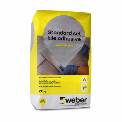 Weber Set Plus Tile Adhesive White - 20kg