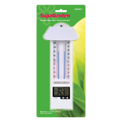 SupaGarden Min/Max Thermometer Mercury Free