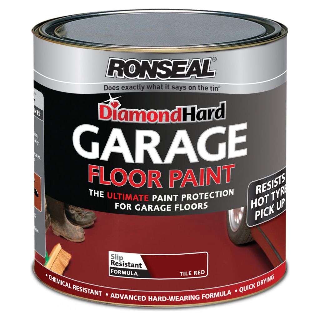 Peinture dure pour sol de garage Ronseal Diamond 2,5 L