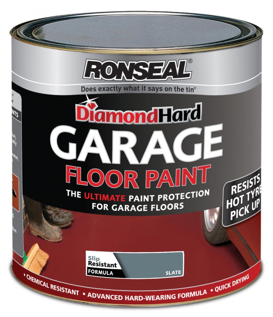 Peinture dure pour sol de garage Ronseal Diamond 2,5 L