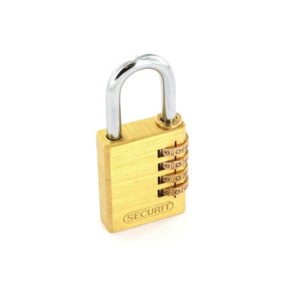 Securit Resettable Code Lock Brass