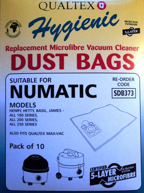 Numatic Henry AS200 Microfibre Bags