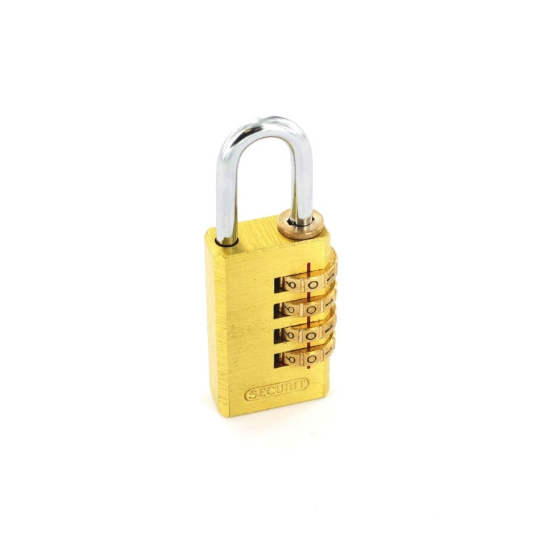 Securit Resettable Code Lock Brass