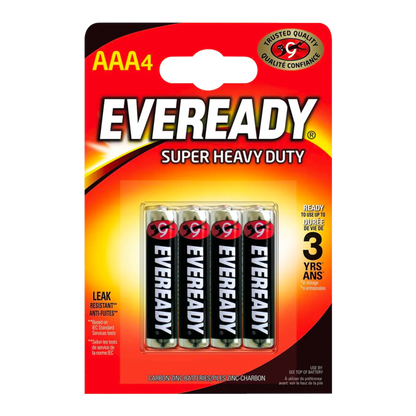 Eveready Super Heavy Duty Batteries