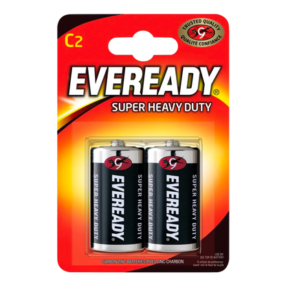 Eveready Baterías Super Heavy Duty D Pack 2