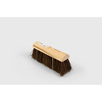 Hill Brush Yard/Garden Broom - Plain Stock, Extra Stiff Cane/Bassine