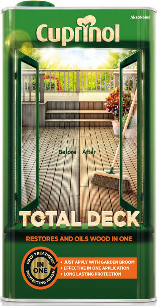 Cuprinol Total Deck Restaurador y Aceite 5L