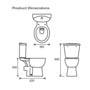 Inodoro, asiento y cisterna SP Pure Comfort Height One Box