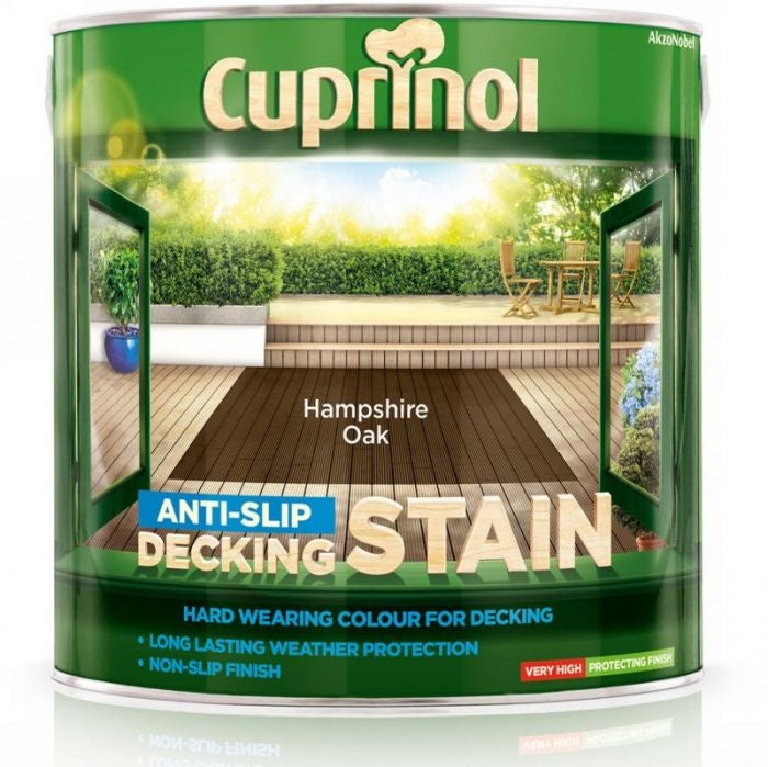 Cuprinol Anti Slip Decking Stain 2.5L Hampshire Oak