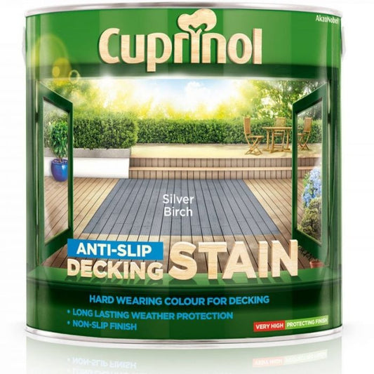 Cuprinol Anti-Slip Decking Stain 2.5L Silver Birch