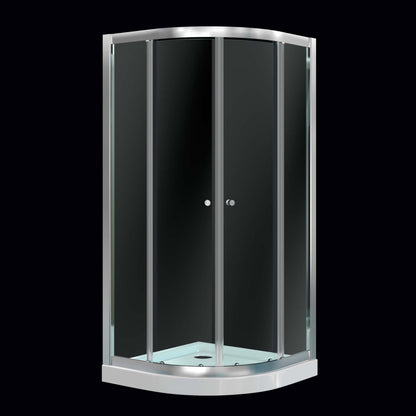 SupaPlumb Twin Sliding Door Shower Enclosure Quad