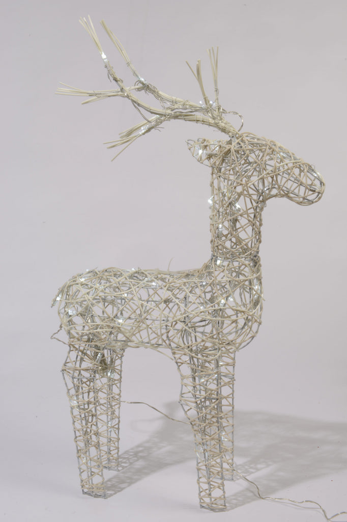 Kaemingk LED Wicker Deer Cool White