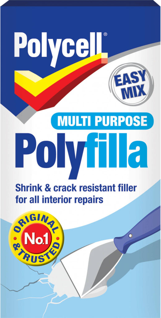 Boîte de 450 g de remplissage en poudre blanche polyvalente Polycell Polyfilla