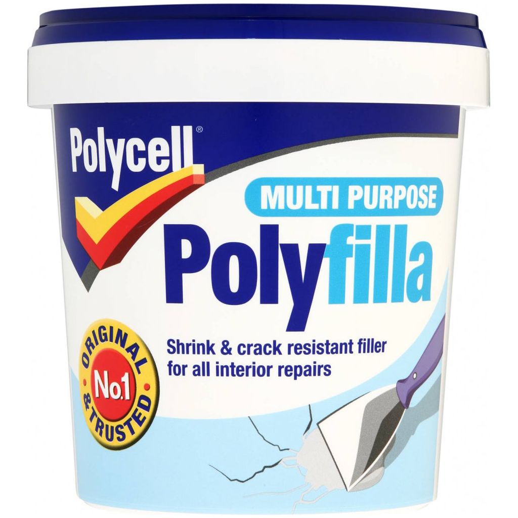 Polycell Polyfilla Multi Purpose Ready Mixed Filler 1kg Tub