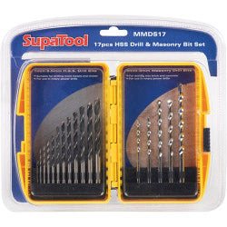 SupaTool HSS Drill & Masonry Bit Set