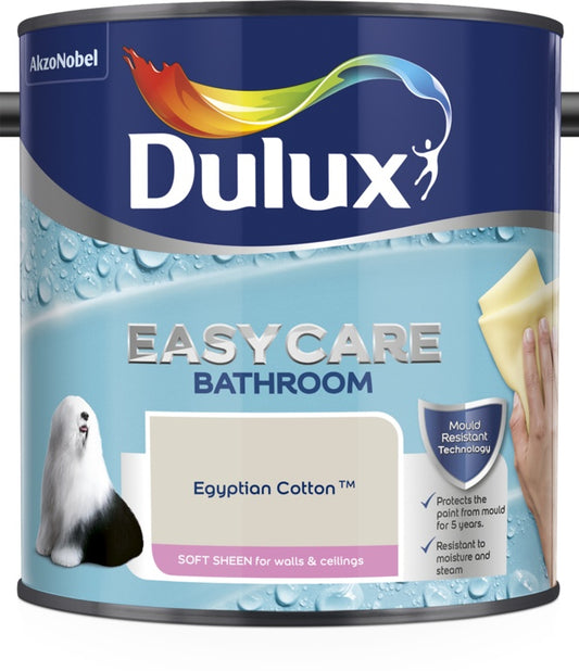 Dulux Easycare Salle de bain Soft Sheen 2,5 L Coton égyptien