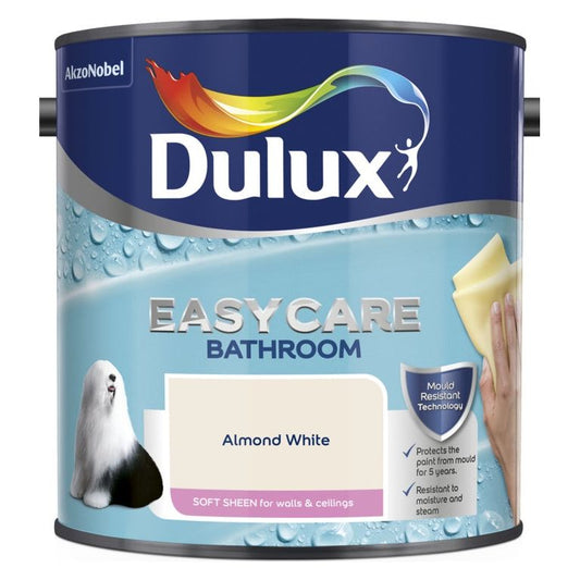 Dulux Easycare Bathroom Soft Sheen 2.5L Almond White