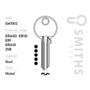 Smiths Locks ERA 5 Pin Cylinder Key Blank Pack 10