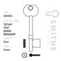 Smiths Locks ERA Fortress Mortice Key Blank Pack 10