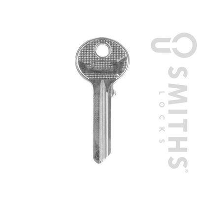 Smiths Locks Yale - Llave cilíndrica de 6 pines en blanco