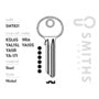 Smiths Locks Yale 6 Pin Cylinder Key Blank