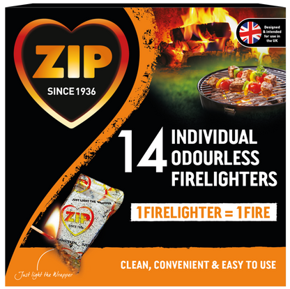 Zip Fast & Clean Wrapped Firelighters