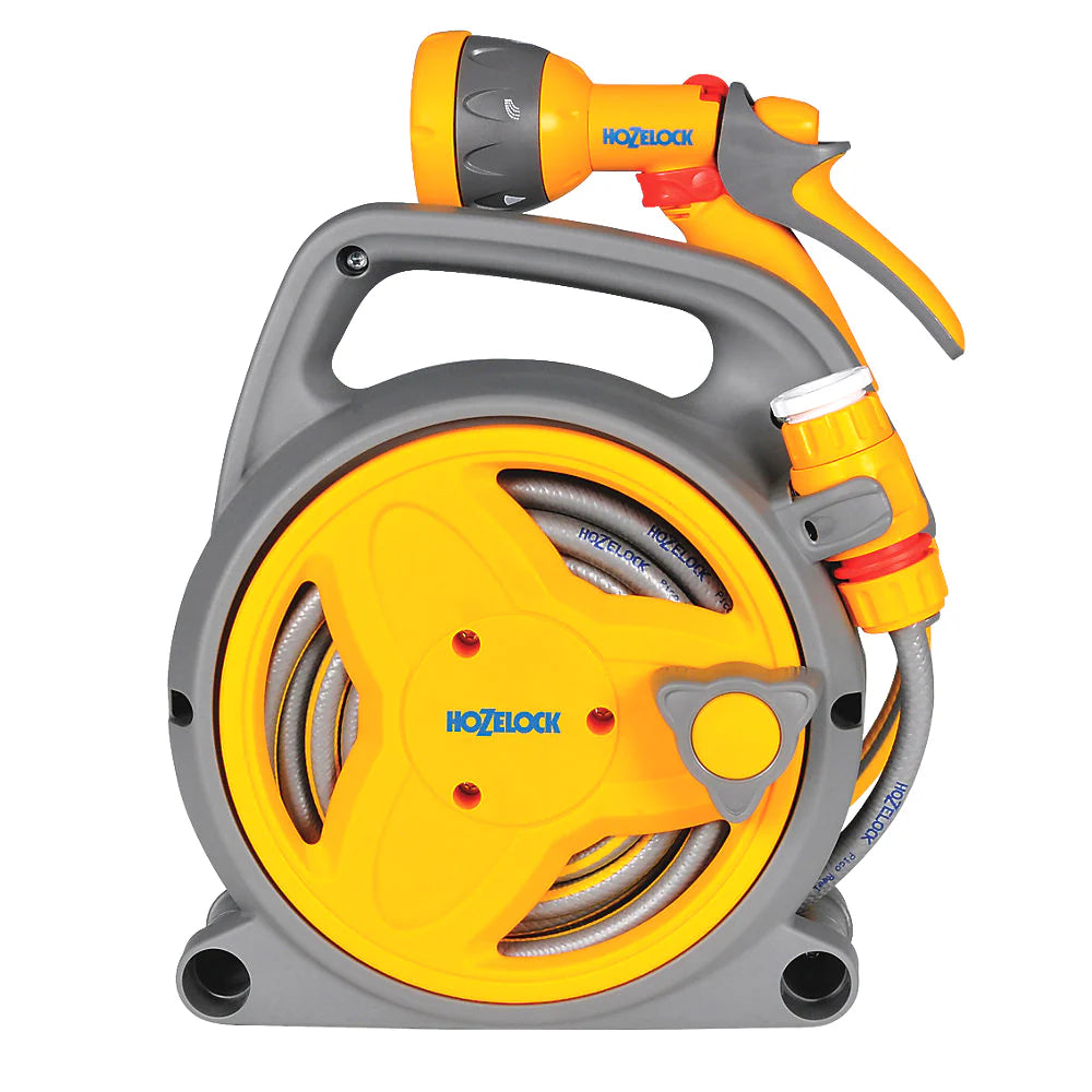 Hozelock Pico Reel With 10m Hose Fitting & Gun Display