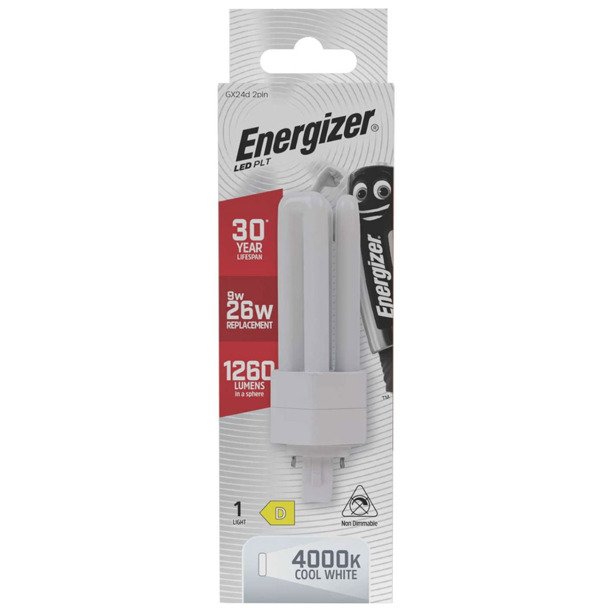 Energizer Led Plt Gx24d 4pin 9w 1260lm 4000k