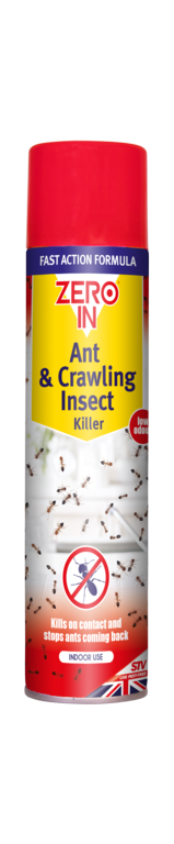 Spray anti-fourmis et insectes rampants Zero In, aérosol de 300 ml