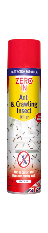 Zero In Ant & Crawling Insect Killer Spray – 300ml Aerosol