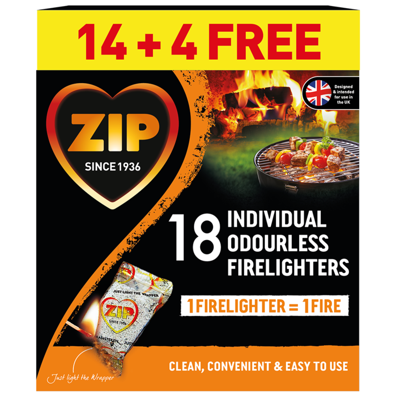 Zip Fast & Clean Wrapped Firelighters